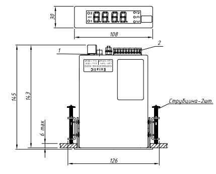 рис. 3 - Габаритные размеры МТМ502-02