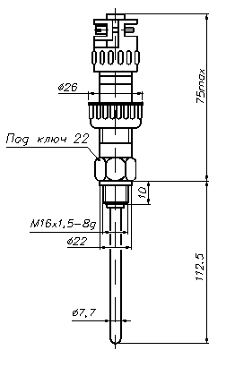 Схема П-1, П-1Тр Габаритные размеры